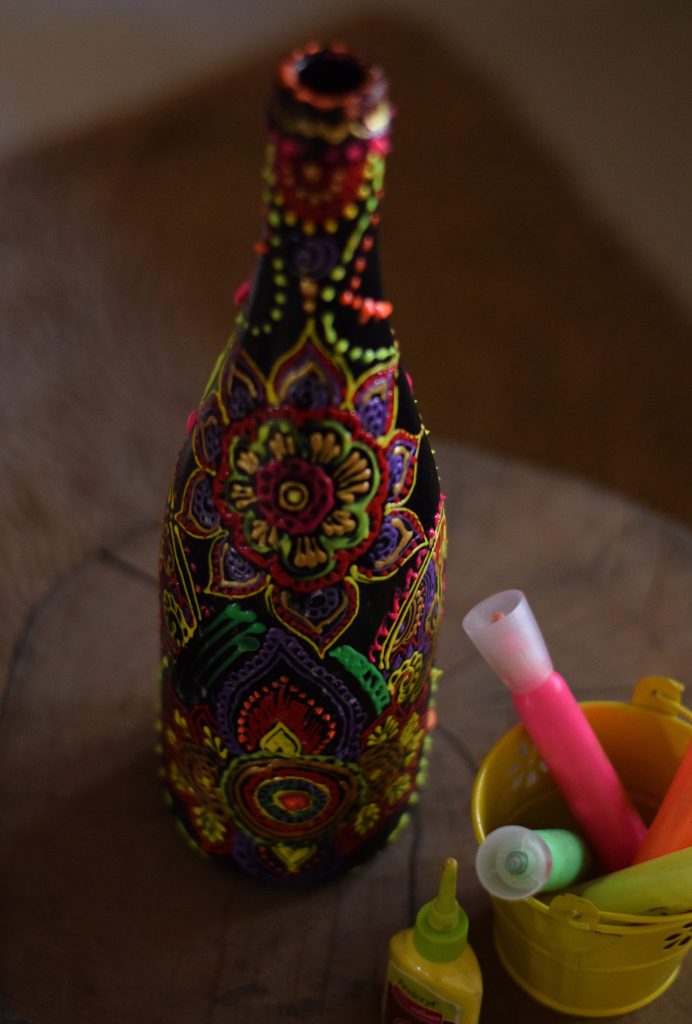 wine bottle decoration