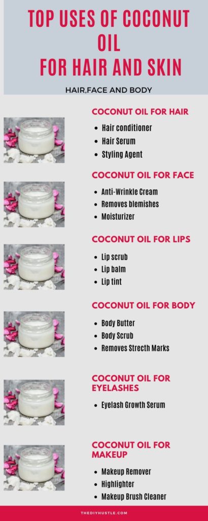 coconut oil for skin and hair