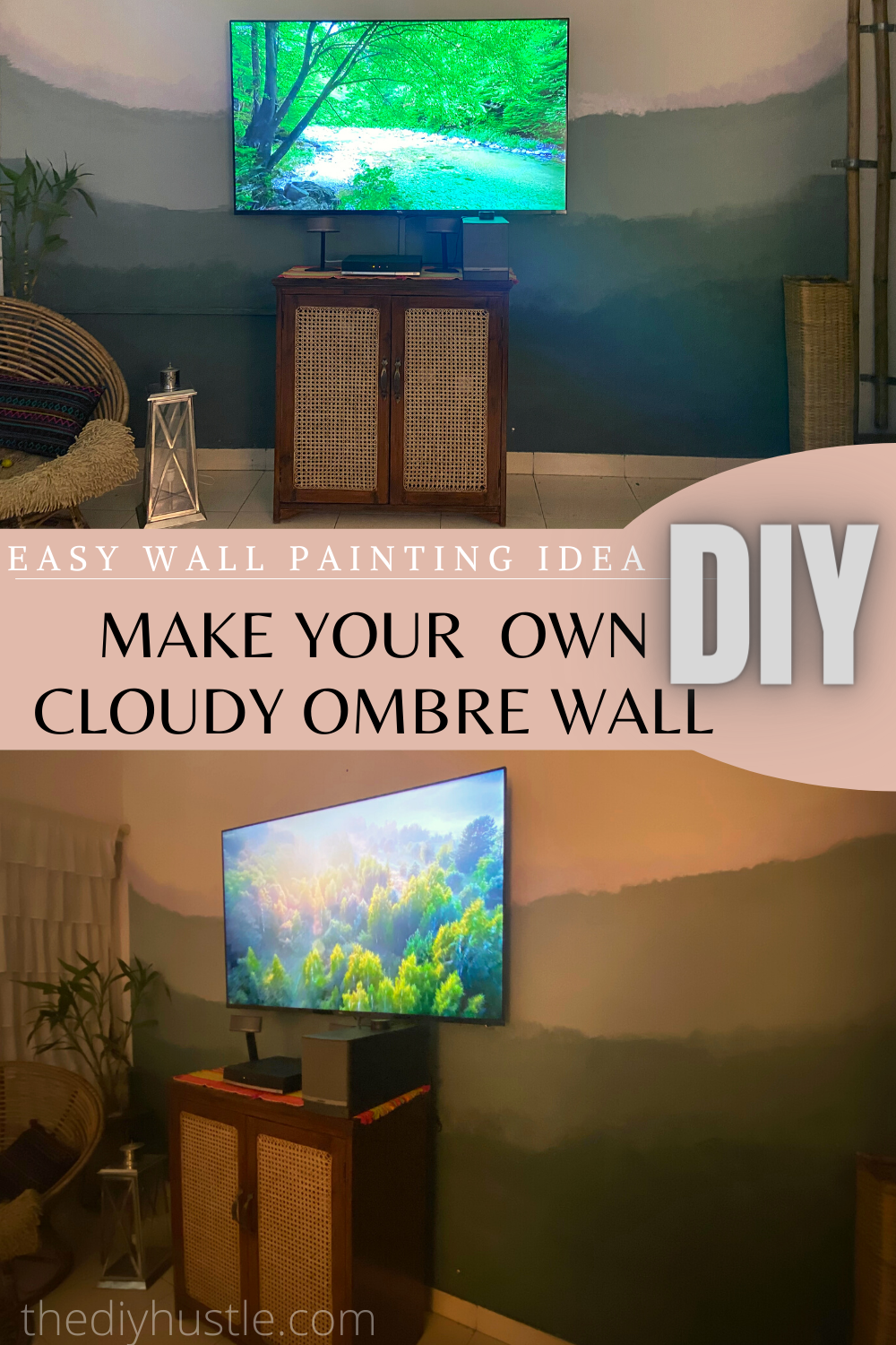 ombre wall painting tutorial