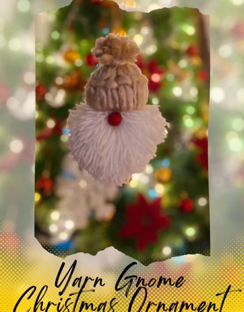 yarn gnome ornament