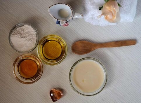 rice flour face mask